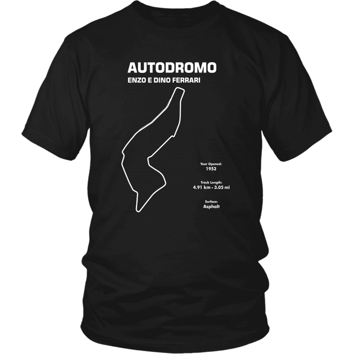 Autodromo Enzo e Dino Ferrari aka Imola Track Outline Series T-shirt