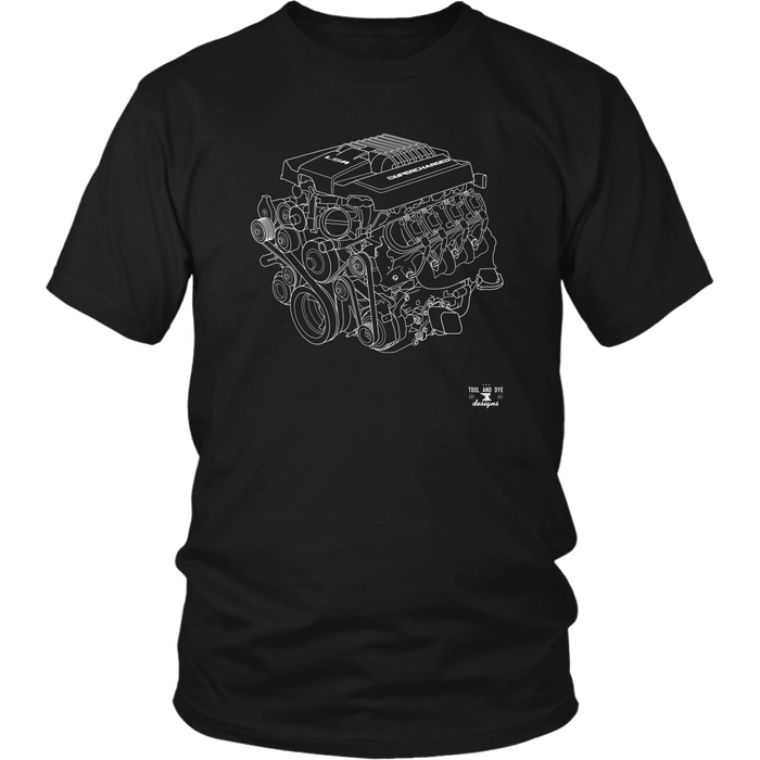 Engine Blueprint Series LSA V8 T-shirt or Hoodie