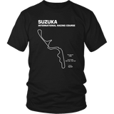 Suzuka Japan Race Track Outline Series T-shirt