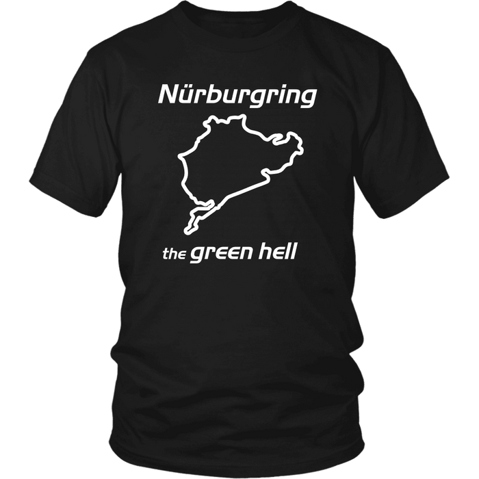 Nurburgring The Green Hell Track Outline t-shirt