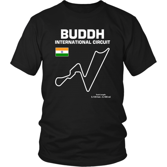 Buddh International Circuit Racetrack Outline Series T-shirt and Hoodie