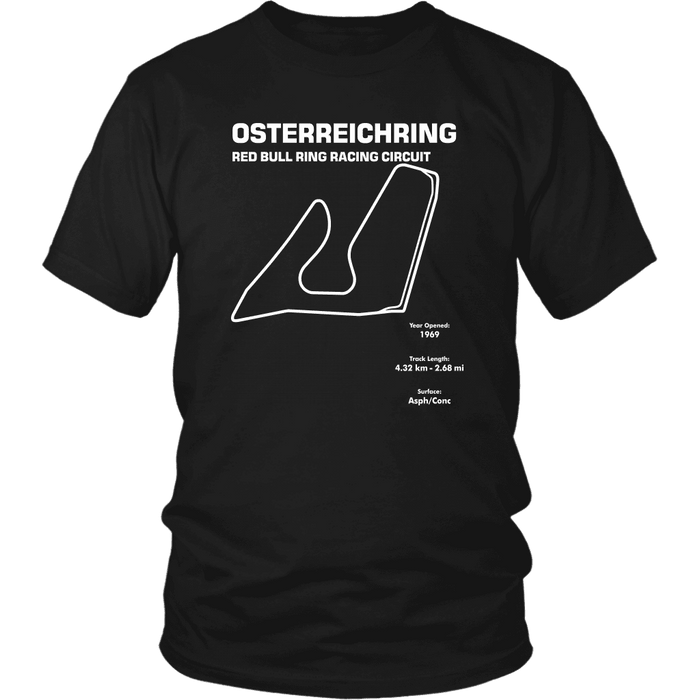 Osterreichring Race Track Outline Series T-shirt