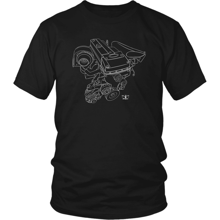 Ford Australia Barra Engine Blueprint T-shirt