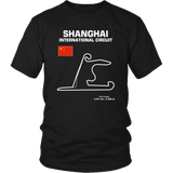 Shanghai International Circuit Race Track Outline Series T-shirt or Hoodie