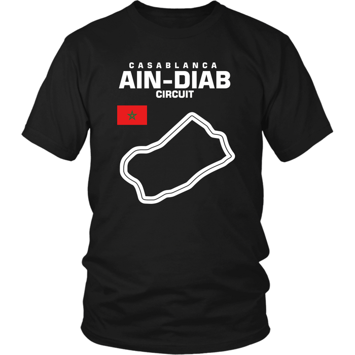 Casablanca Ain-Diab Circuit Track Outline Series T-shirt or hoodie