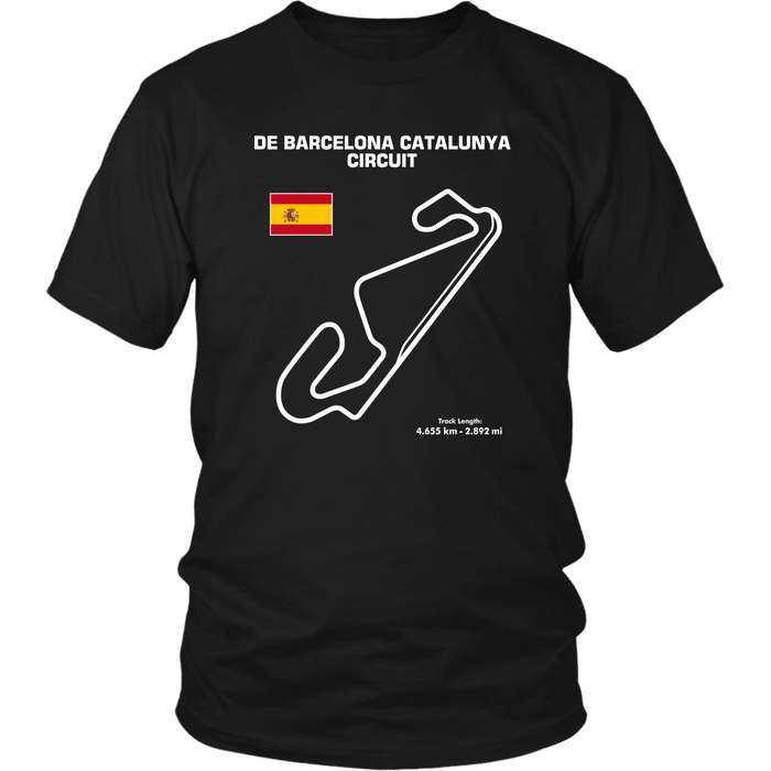 Track Outline Series De Barcelona Catalunya Circuit