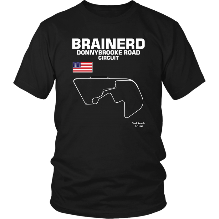 Brainerd Donnybrooke Road Course Track Outline Series T-shirt or Hoodie