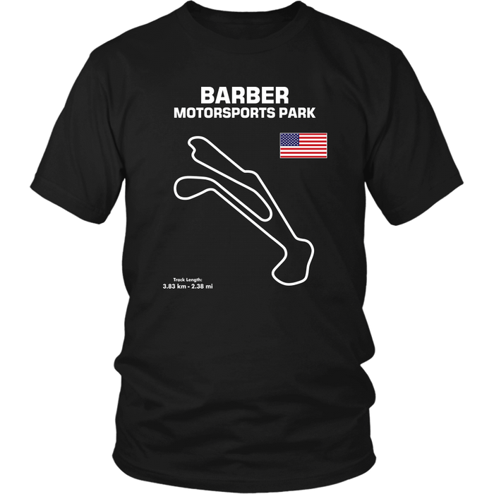 Track Outline Series T-shirt and Hoodie Barber Motorsports Park