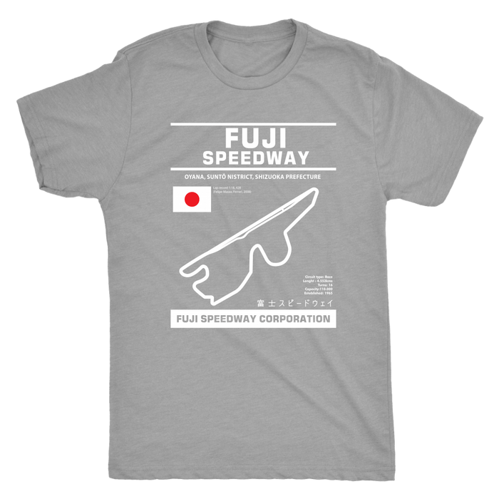 Fuji Speedway Version 2 Race Track Outline Series T-shirt or Hoodie