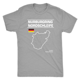 Nurburgring Nordschleife Track Outline Series shirt and hoodie