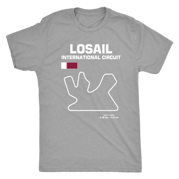 Losail International Circuit Qatar Race Track Outline Series T-shirt or Hoodie