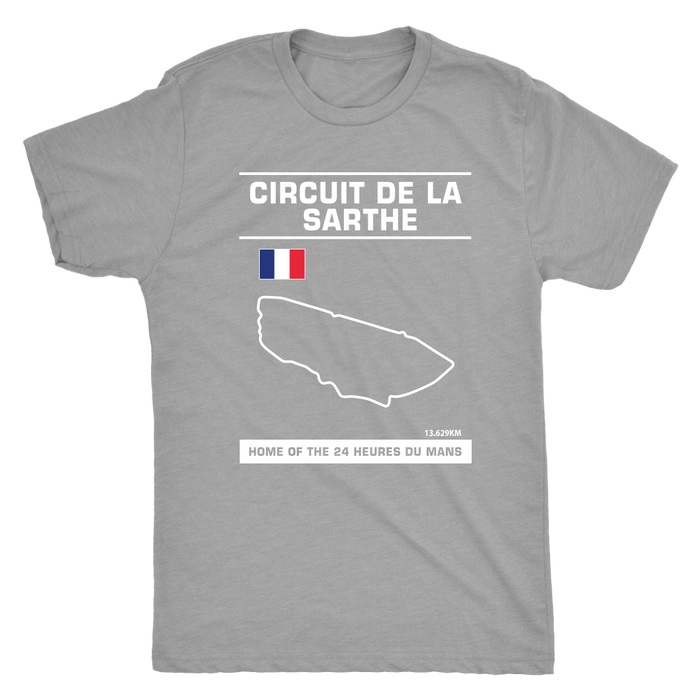 Circuit De La Sarthe 24 Heures Du Mans Track Outline Series Shirt and Hoodie