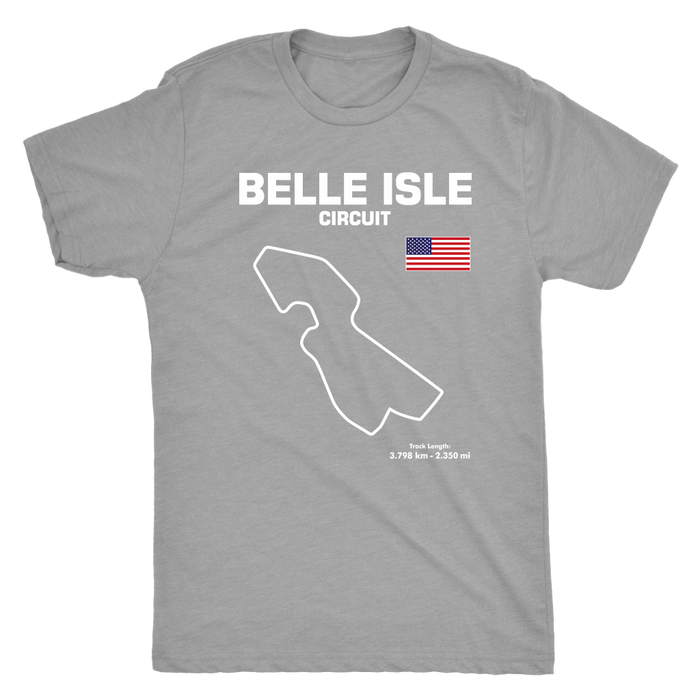 Detroit Belle Isle Track Outline Series T-shirt or Hoodie