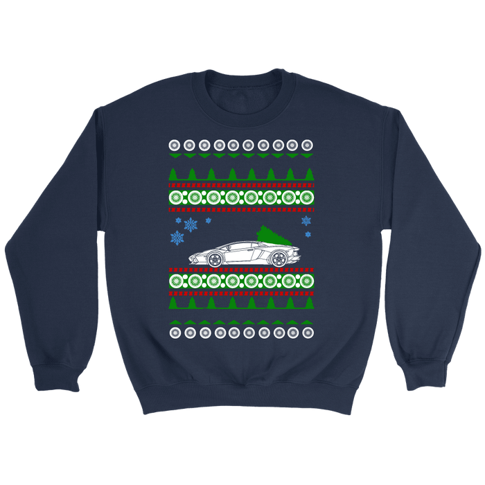 Exotic Car Ugly Christmas Sweater, hoodie and long sleeve t-shirt Lamborghini Aventador sweatshirt