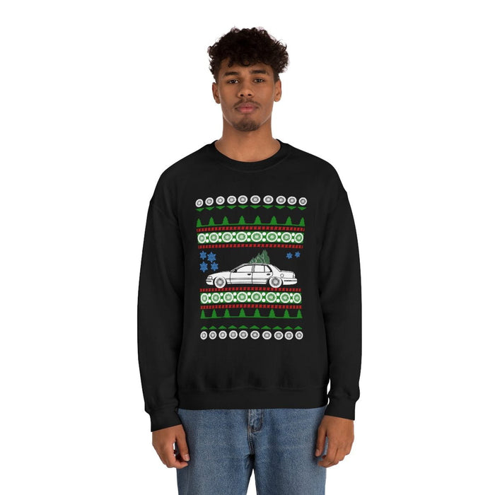 Canada car like 2nd gen Crown Victoria Ugly Christmas Sweater Sweatshirt