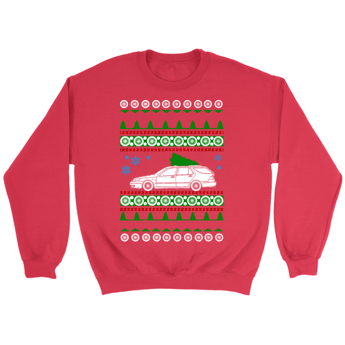 Saab 9-5 Wagon Aero Ugly Christmas Sweater, hoodie and long sleeve t-shirt sweatshirt