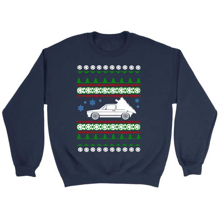 car like a Mk1 Rabbit GTI Golf Ugly Christmas Sweater hoodie and long sleeve t-shirt sweatshirt