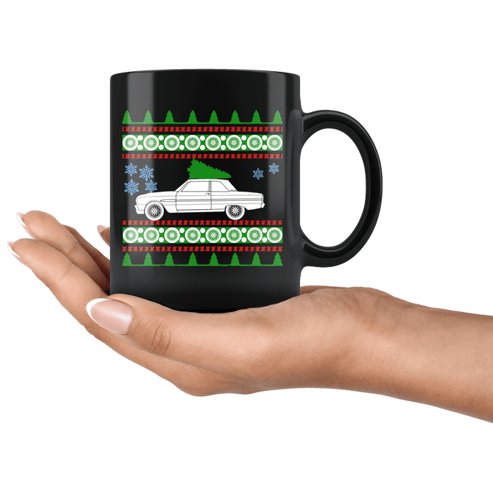 1963 Ford Falcon Christmas Sweater Mug