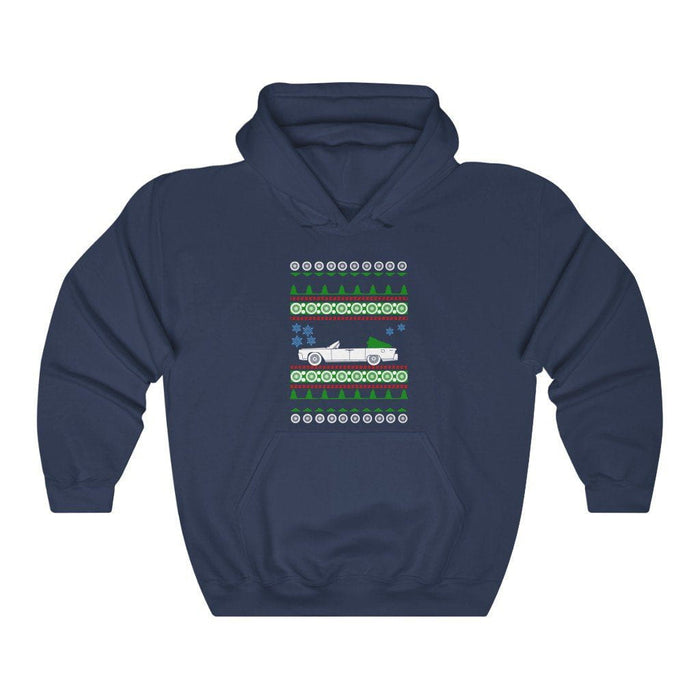 Car like a 1963 Lincoln convertible ugly christmas sweater hoodie