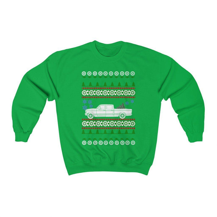 truck like a 1996 F250 Crewcab shortbed ugly christmas sweater sweatshirt