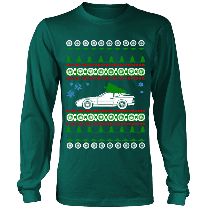 German Car Porsche style 944 951 Turbo Ugly Christmas Sweater Hoodie and Long Sleeve T-shirt sweatshirt