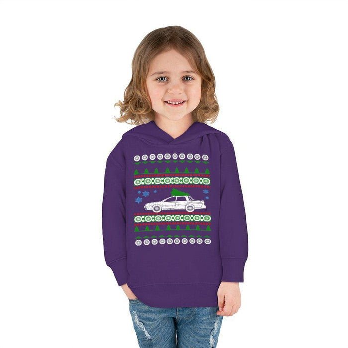 Car like a Baja Ugly Christmas Sweater Hooded Sweatshirt Toddler