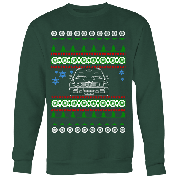 BMW E30 M3 Head-On Ugly Christmas Sweater, hoodie and long sleeve t-shirt sweatshirt