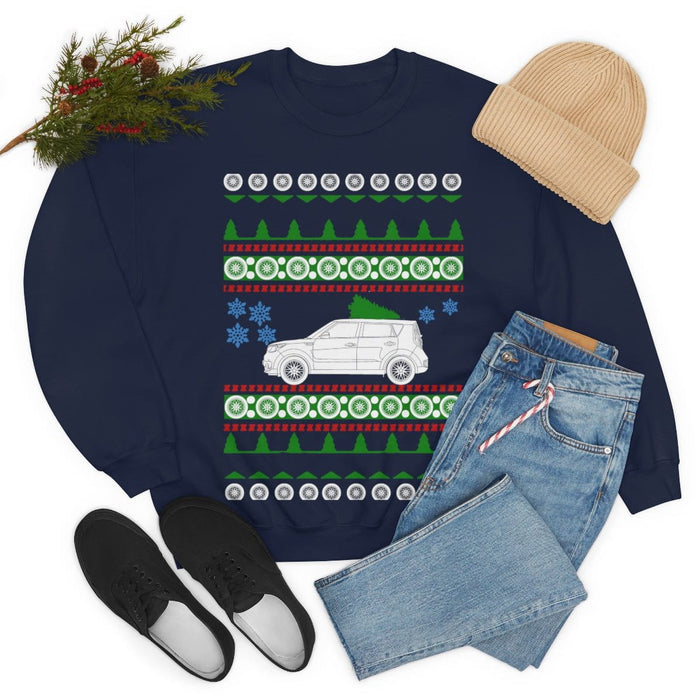 UK Car like a Soul Ugly Christmas Sweater kia