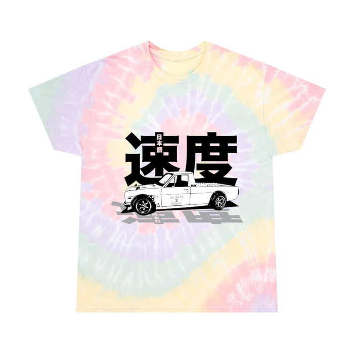 Truck like a Datsun Sunny Truck Tie-Dyed T-shirt Kanji Japanese Speed