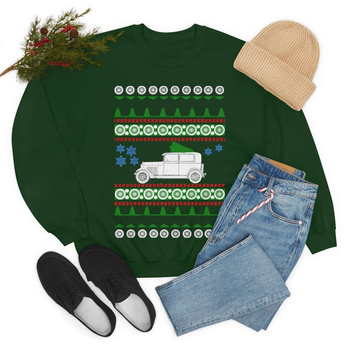 Old car like a Model A ugly Christmas Sweater Sweatshirt