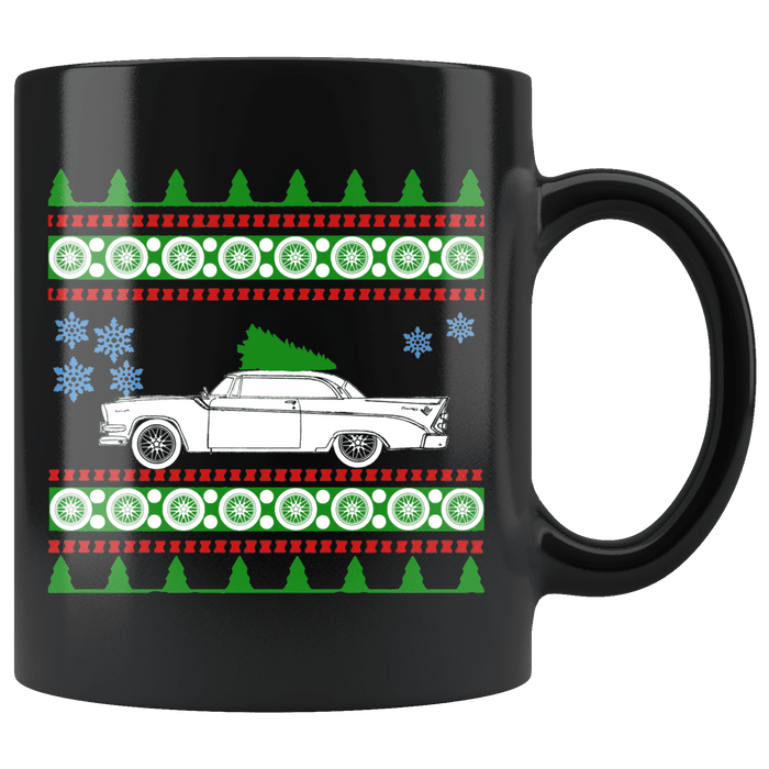 american car like a 1956 Coronet D500 Ugly Christmas Sweater Mug