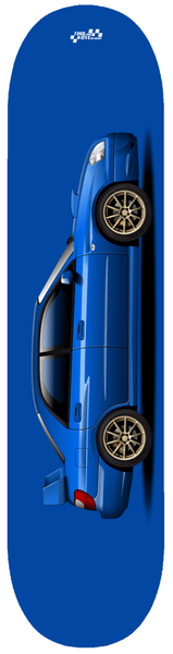 Car Art Subaru STI Skateboard Deck 7-ply Canadian Hard Rock Maple Blue V1