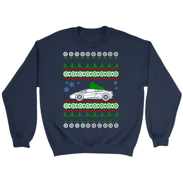 Exotic Car Ugly Christmas Sweater, hoodie and long sleeve t-shirt Lamborghini Gallardo sweatshirt