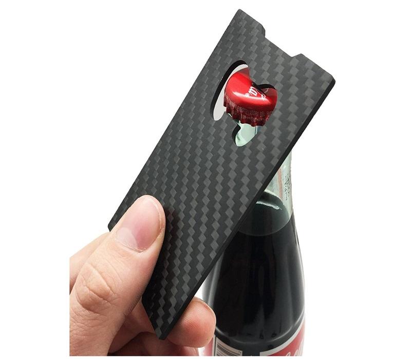 Carbon Fiber Bottle Opener / Card Holder