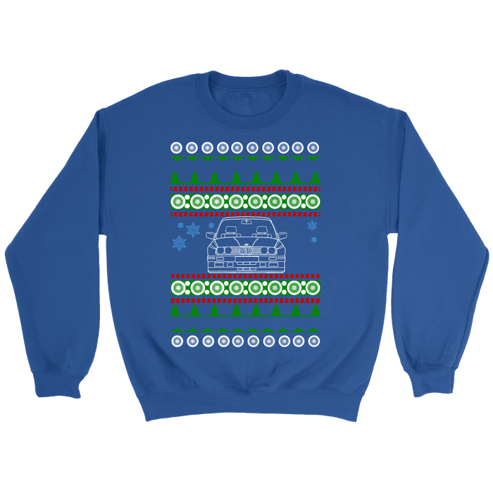 BMW E30 M3 Head-On Ugly Christmas Sweater, hoodie and long sleeve t-shirt sweatshirt