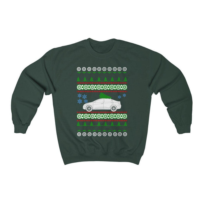 Korean Car like a 2013 Elantra Hyundai Ugly Christmas Sweater Sweatshirt