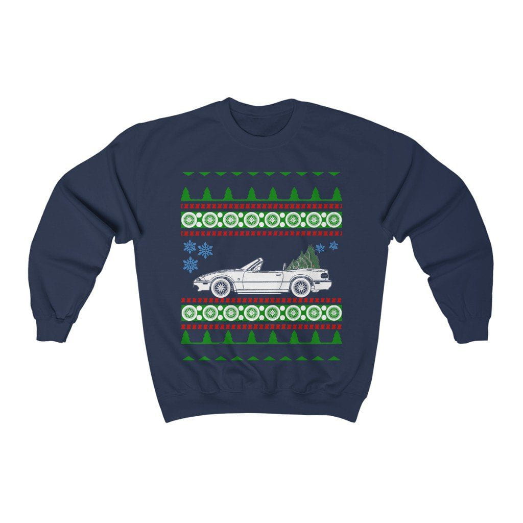 A Navy Miata NA Ugly Christmas Sweater Sweatshirt V2