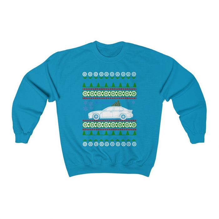 G80 M3 front and rear print ugly christmas sweater sweatshirt