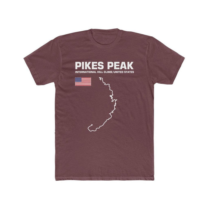 Pikes Peak International Hill Climb Track Outline Series T-shirt other colors