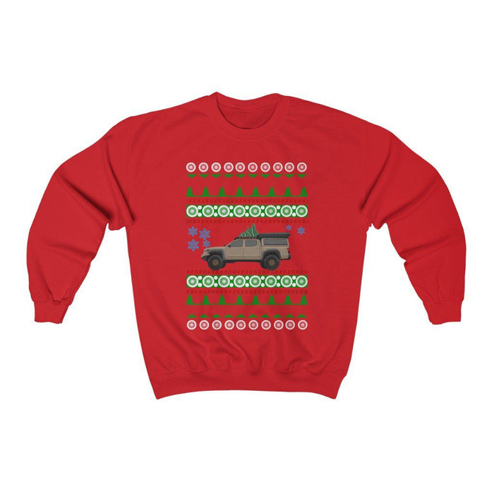 Truck like a 3rd gen Tacoma sand color Ugly christmas Sweater Sweatshirt