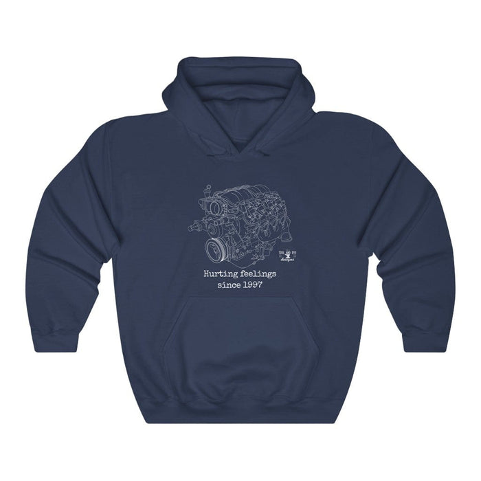 Engine Blueprint Series LS Engine Hoodie Hurting Feelings Since 1997