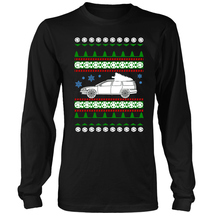 Swedish Car like a  V70R Ugly Christmas Sweater hoodie and long sleeve t-shirt XC70 sweatshirt