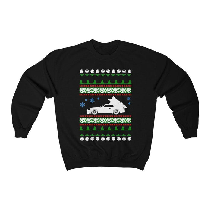 Car like a mk4 Supra Ugly Christmas Sweater Sweatshirt more colors white tree