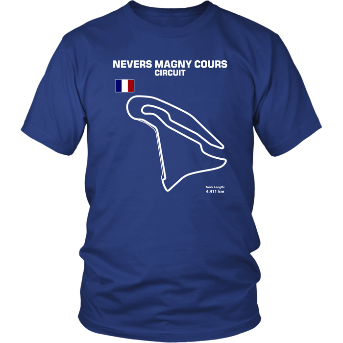 Circuit de Nevers Magny Cours Version 2 Track Outline Shirt and Hoodie