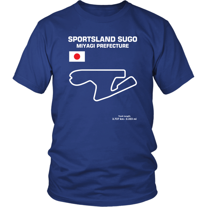 Sportsland Sugo Race Track Outline Series t-shirt or hoodie