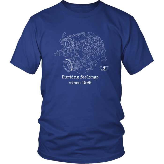 LS3 Engine Illustration Hurting Feelings T-shirt 2nd design