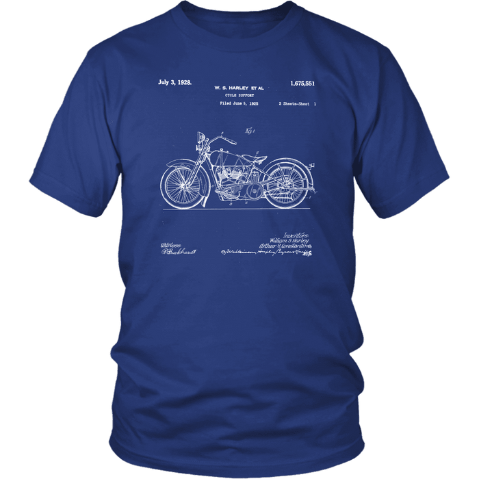 Motorcycle Patent Design- Gift for motorcyle rider sweatshirt