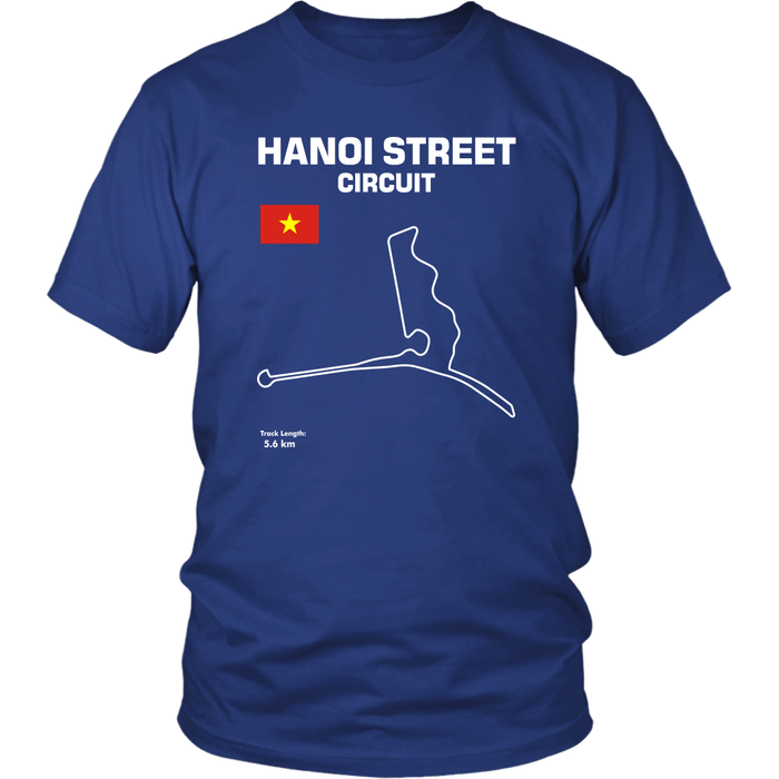 Hanoi Street Circuit Vietnam Track Outline Shirt