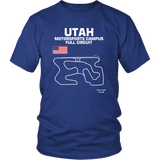 Utah Motorsports Campus Track Outline Series t-shirt or Hoodie