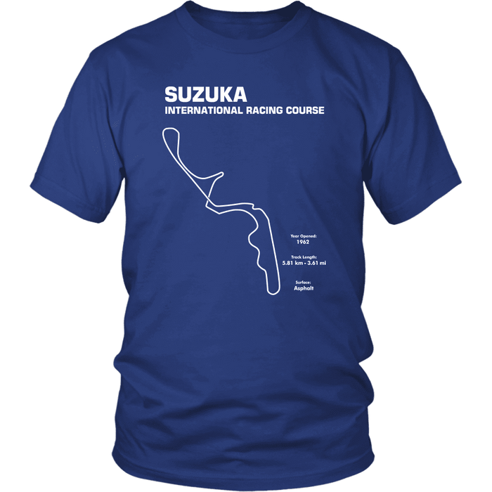 Suzuka Japan Race Track Outline Series T-shirt